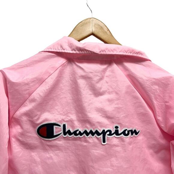 Champion Pink Cropped Windbreaker Jacket Size XS - Picture 6 of 8